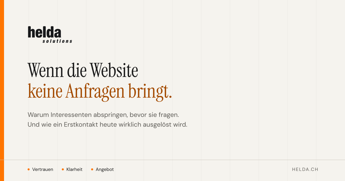Warum deine Website keine Anfragen bringt